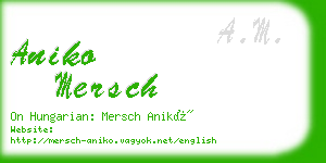 aniko mersch business card